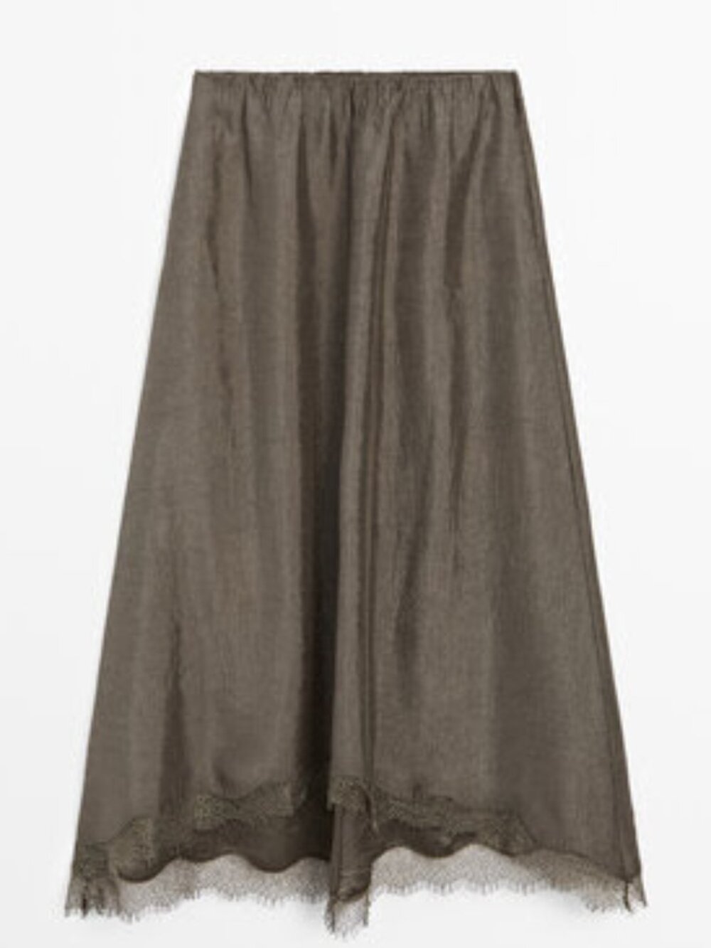 NWT NEVER WORN Massimo Dutti Lace Trim Skirt Size M